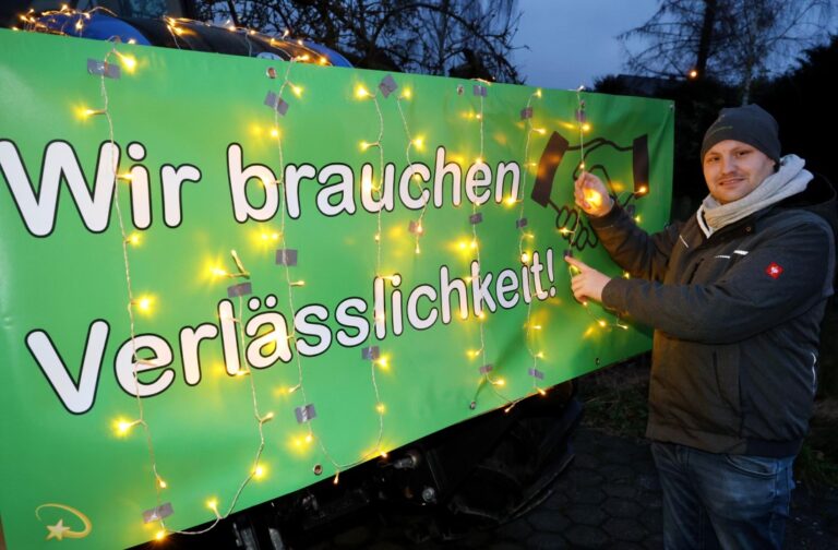 Landwirte hoffen bei Lichterfahrt am Samstag auf viele Zuschauer