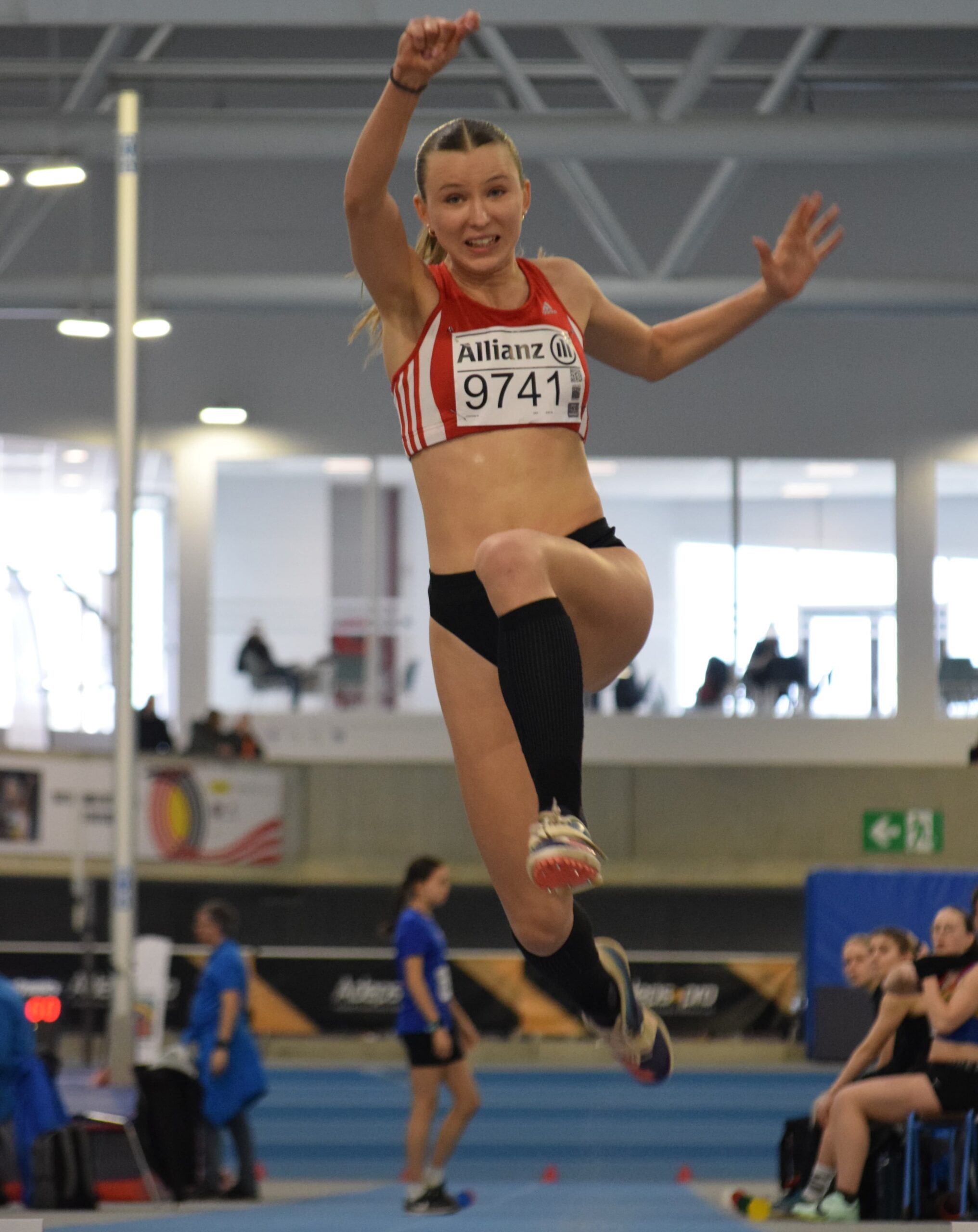 Charlotte Görz beim Ländervergleichskampf in Belgien. Foto: privat