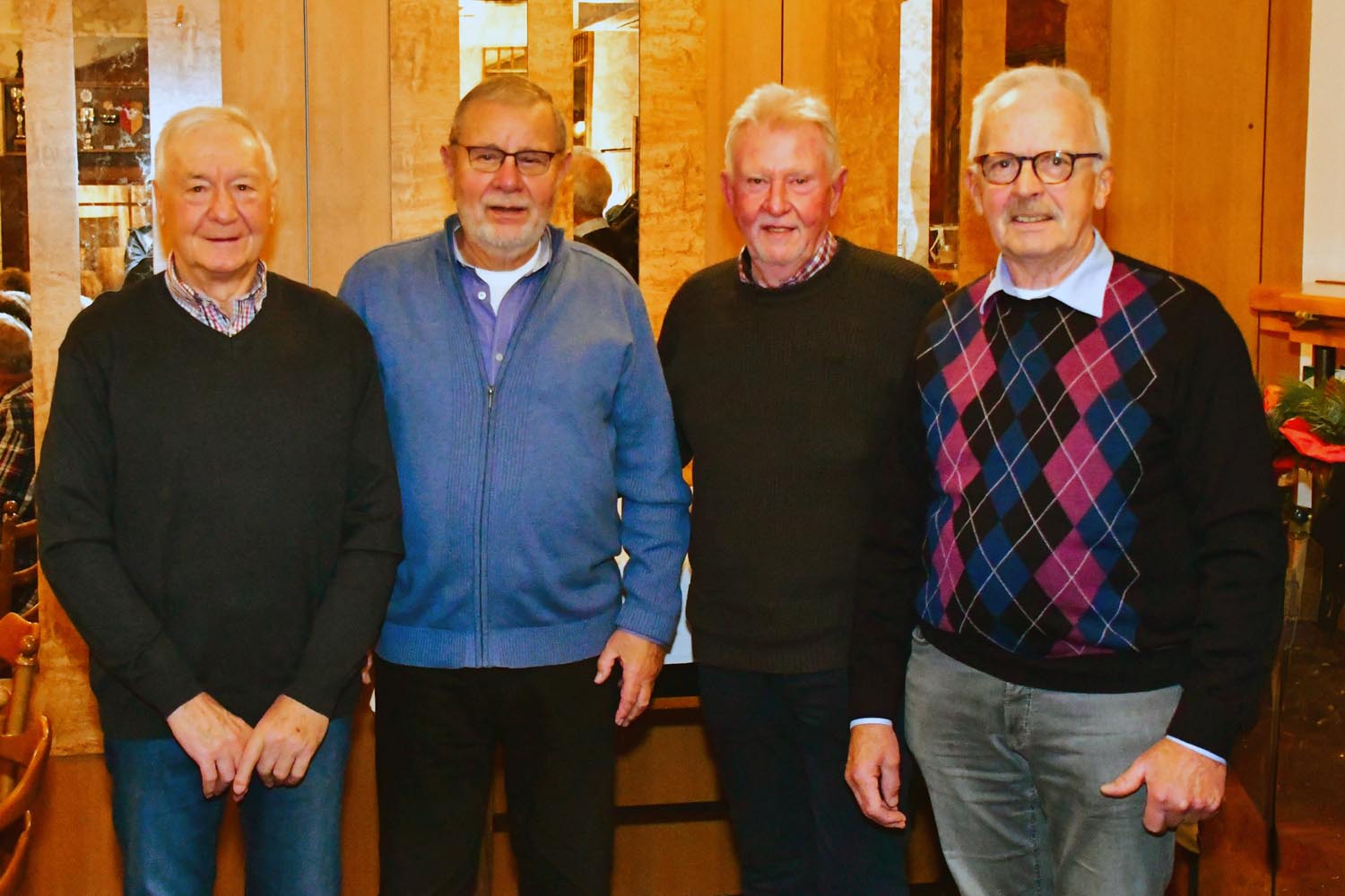 Der Arbeitskreis der TOP 50-Gruppe mit (von links): Günter Oberheiden, Eberhard Gründken, Manfred Prömel und Josef Schwert. Fotos: Pielke