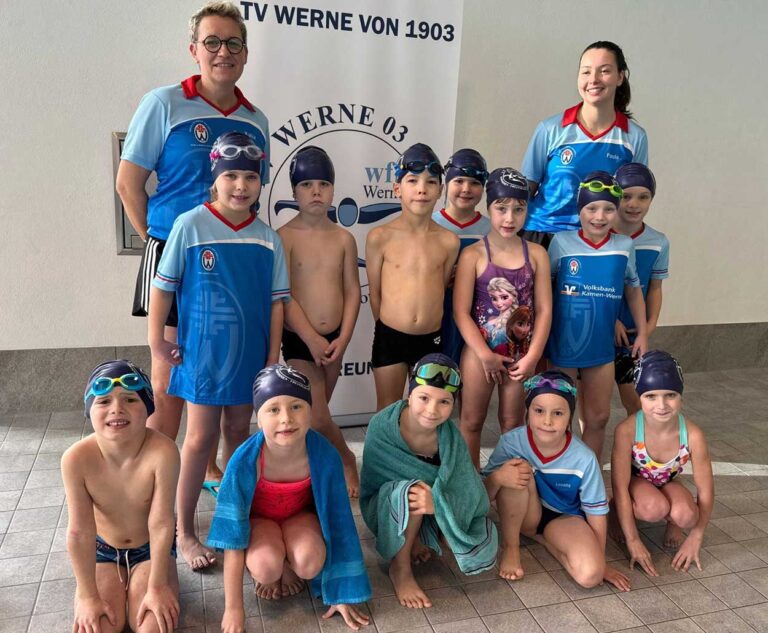 Beim heimischen Kinderschwimmfest präsentierten sich die Jüngsten der TV-Wasserfreunde in Bestform. Fotos: Verein