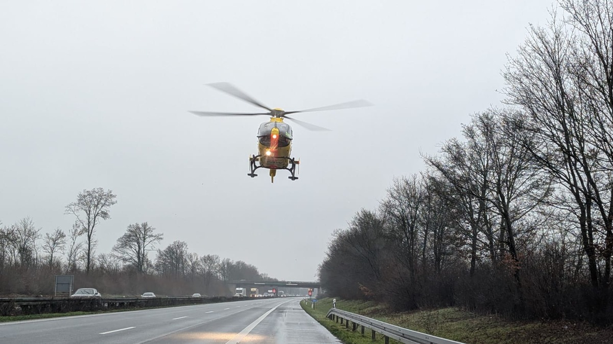 Verkehrsunfall mit tödlichem Ausgang auf der Bundesautobahn 1 in Fahrtrichtung Bremen. Foto: Freiwillige Feuerwehr Werne