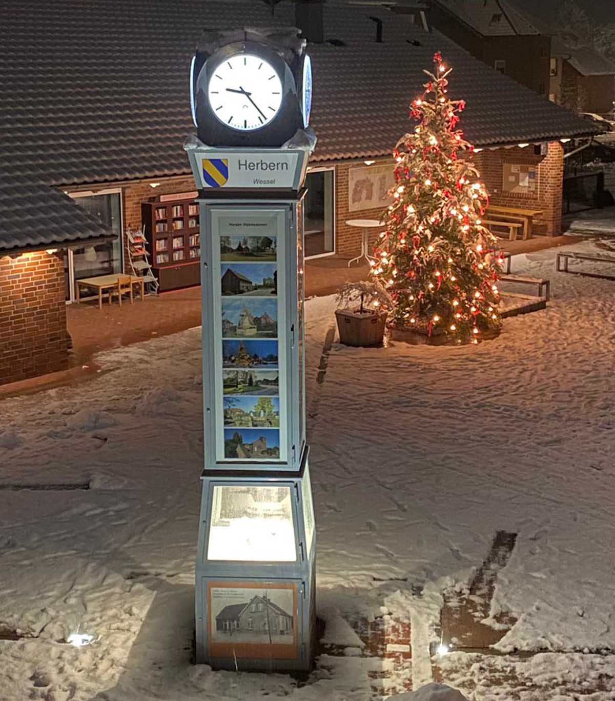 Ob ein winterlicher Dorfplatz die Vereine und Gruppierungen der DGH zum Neujahrsempfang begrüßen wird, steht noch nicht fest. Am 10. Januar wagen die Beteiligten einen Rück- und Ausblick. Foto: privat