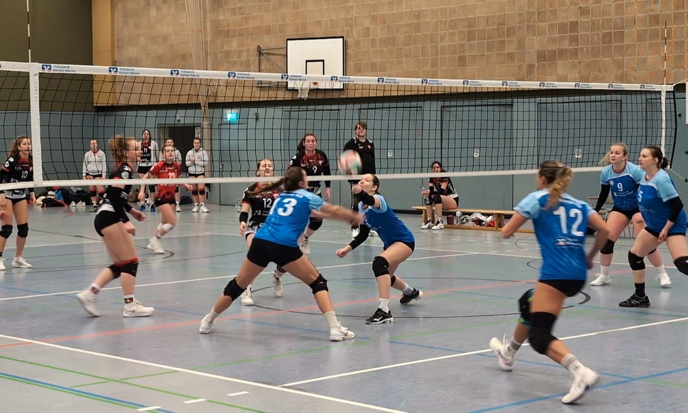 Die Volleyballerinnen des TV Werne stehen im Kampf um den Klassenerhalt mächtig unter Zugzwang. Foto: Kollhoff